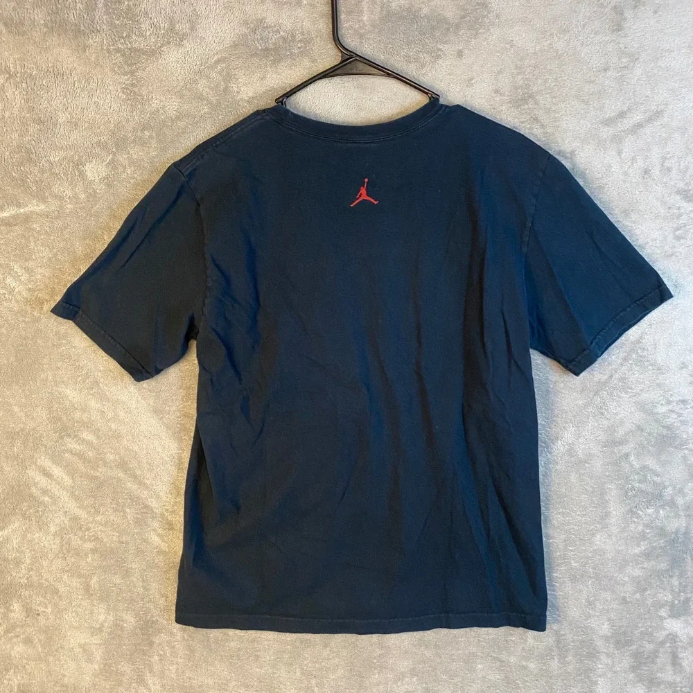 Jordan T-Shirt Mens M You Run I Fly Graphic Jumpman Black Short Sleeve EUC